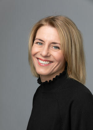 Das Gesicht von Silvia Wäldele. Dozentin für das Fach Kassenwesen